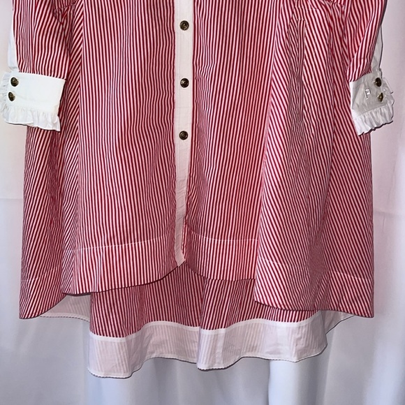Philosophy Di Lorenzo Serafini Button Stripe Shirt Dress - Picture 8 of 12